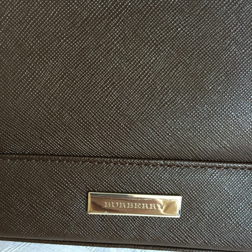 Burberry front pocket brown Saffiano leather bag - Picture 2 of 10
